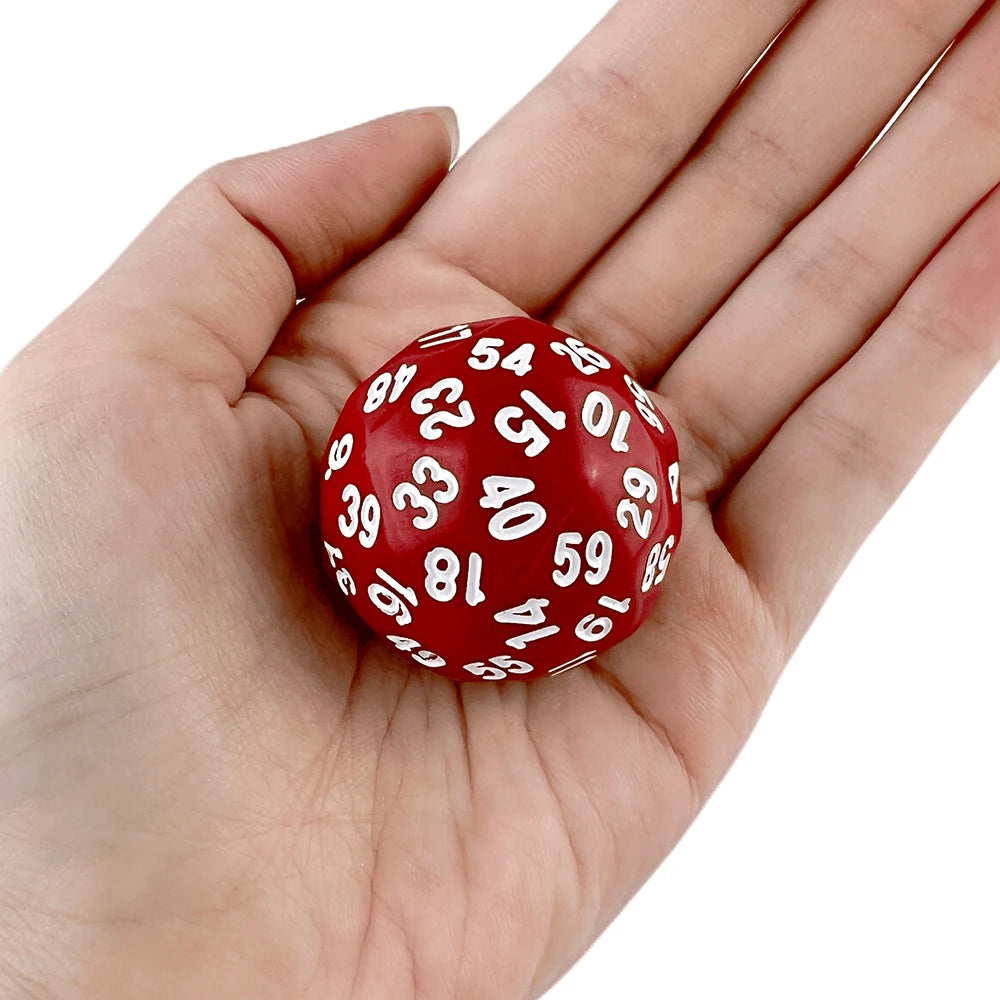 D60 Dice 1Pc Plastic Ball for Board Game Table Party Games Valentine Gift