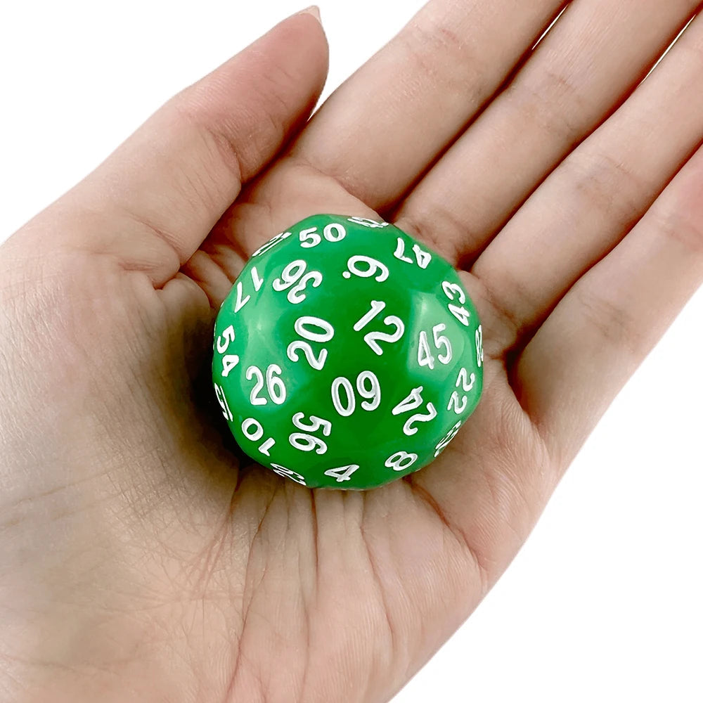 D60 Dice 1Pc Plastic Ball for Board Game Table Party Games Valentine Gift