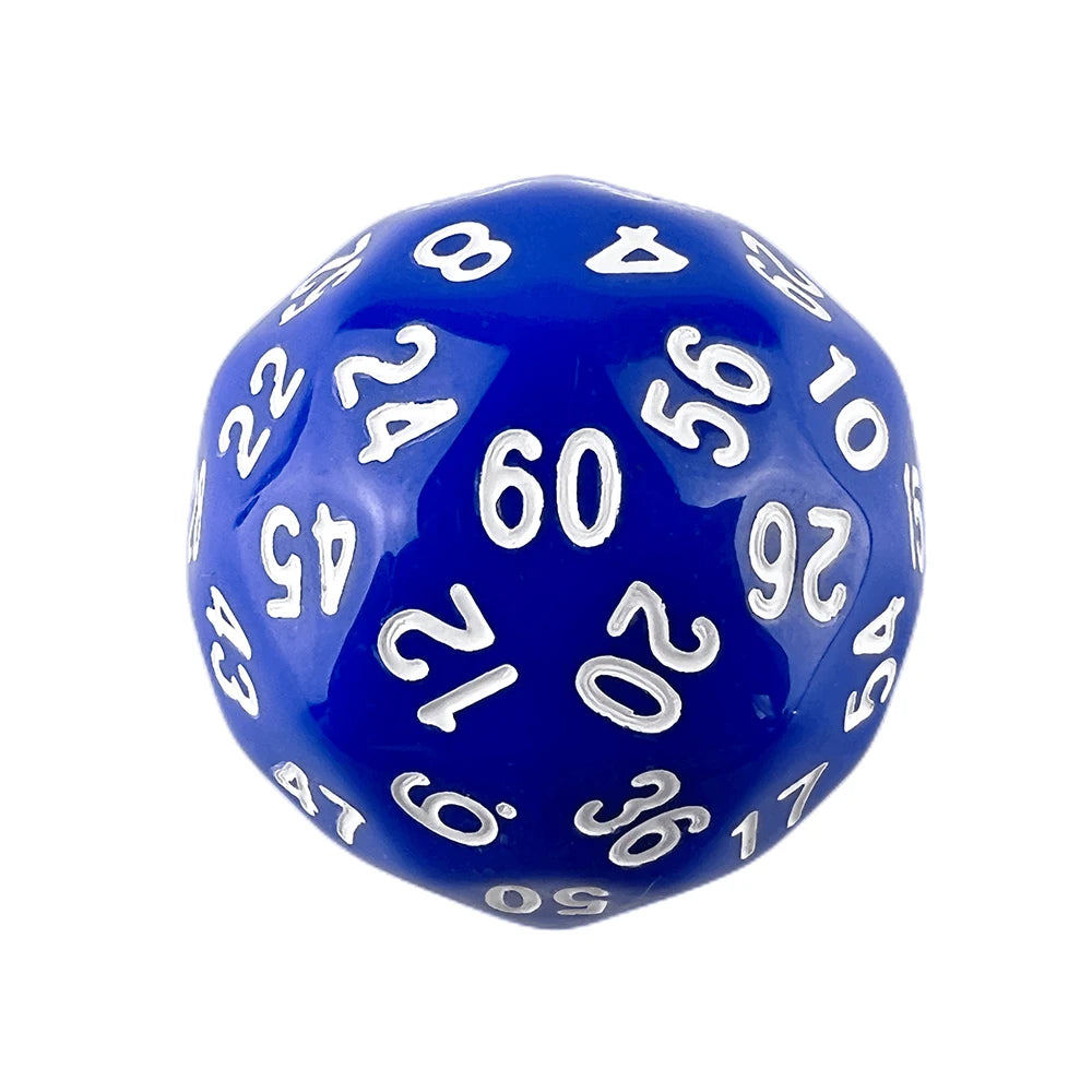 D60 Dice 1Pc Plastic Ball for Board Game Table Party Games Valentine Gift