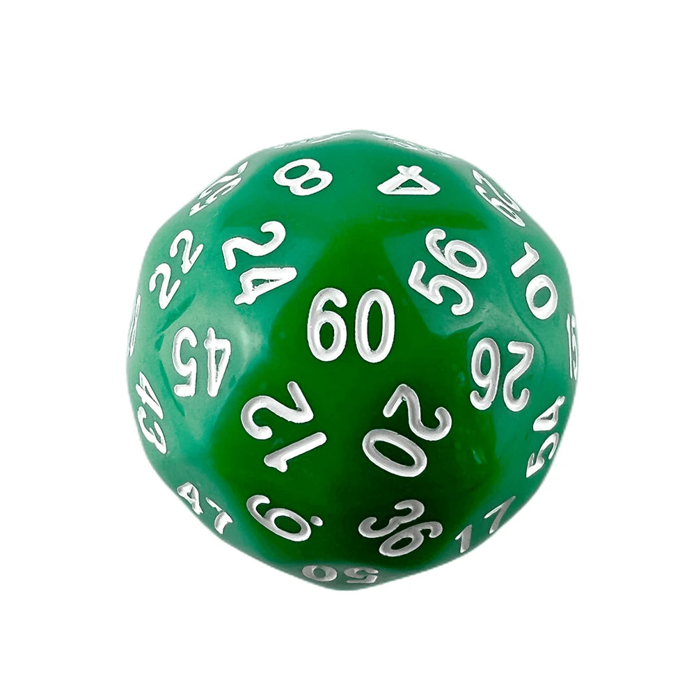 D60 Dice 1Pc Plastic Ball for Board Game Table Party Games Valentine Gift