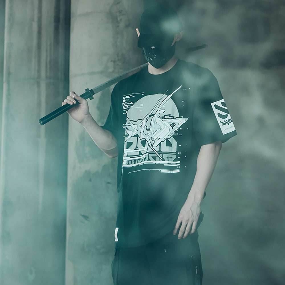 Sim9003 Double X Cyberpunk Tee - S