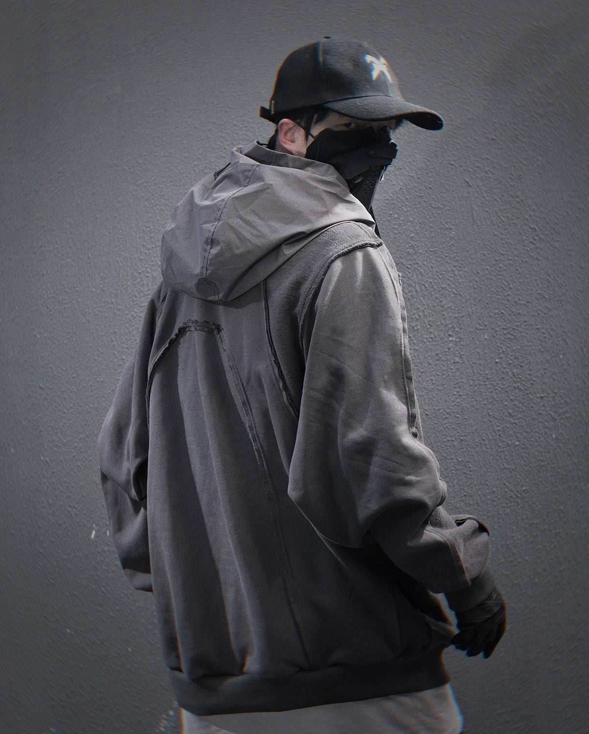 HiH56 Grey NX Hoodie - M