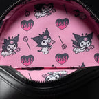 Sanrio Kuromi Devilish Winged Mini Backpack   Entertainment Earth Exclusive
