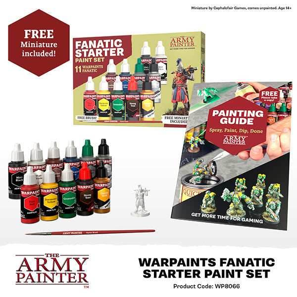 Army Painter Warpaints Fanatic: Starter Paint Set - 