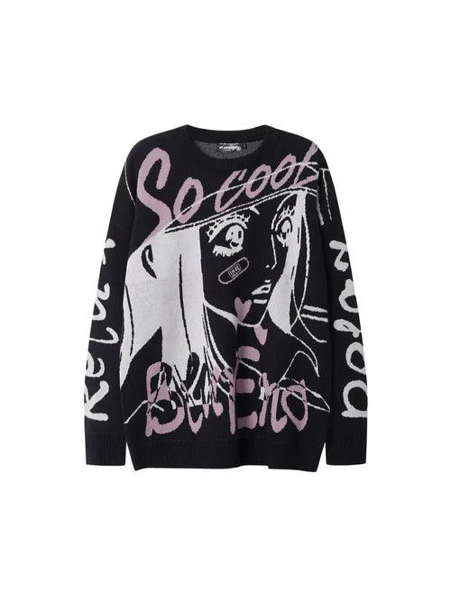 'Manga Girl‘ Anime Girls Streetstyle Oversized Sweater