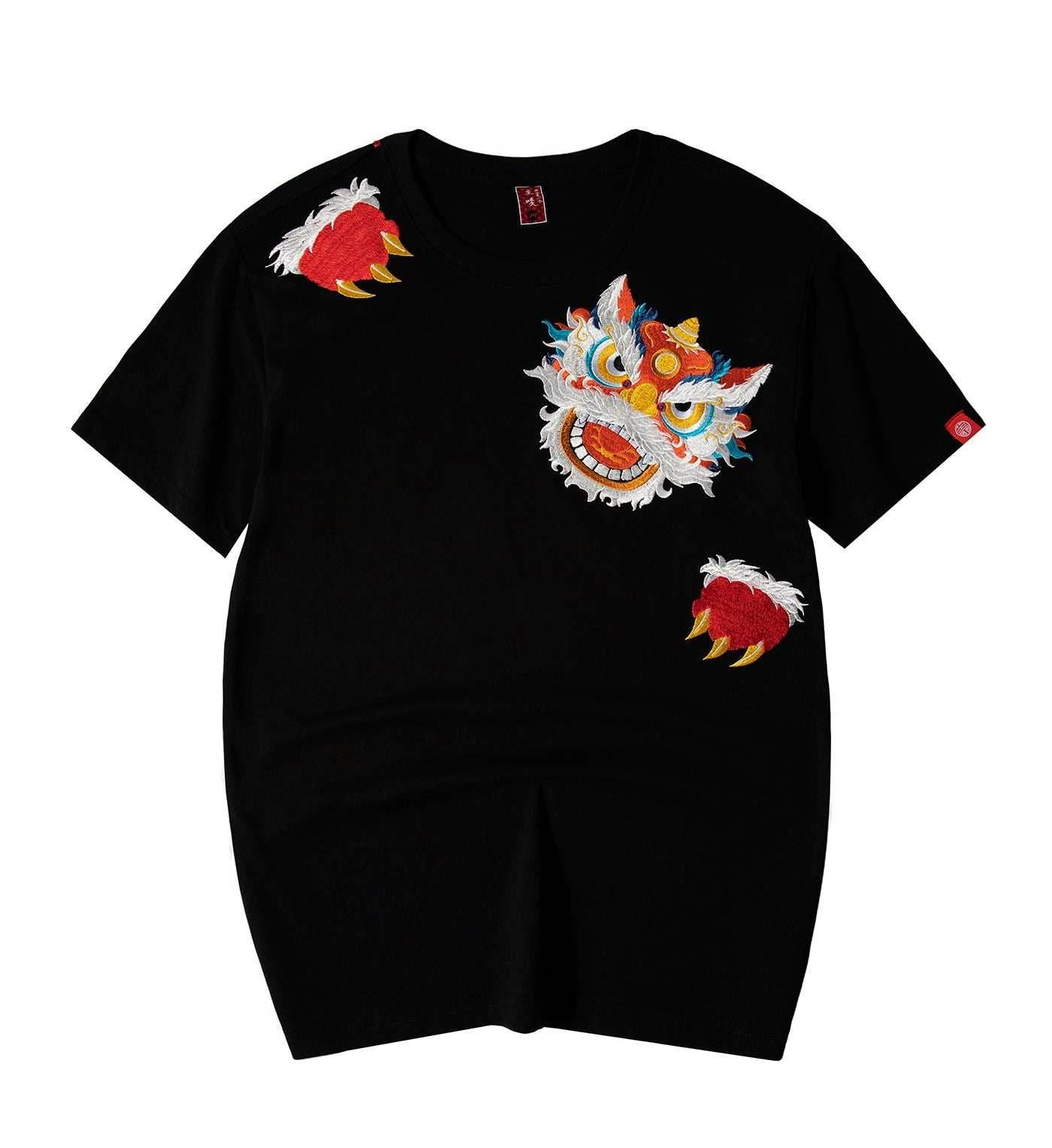 KH694 Dragons Revival Embroidery Tee - Black / S