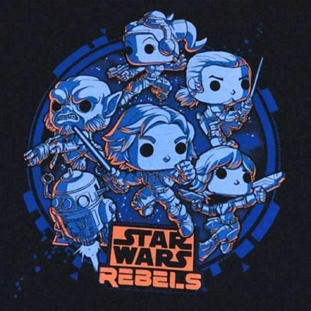 Funko Pop! Star Wars Rebels Men's Black T-Shirt - (XL) - 