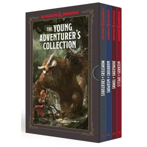 The Young Adventurer's Collection Box Set 1 [Dungeons & Dragons 4 Books]: Monsters & Creatures, Warriors & Weapons, Dungeons & Tombs, and Wizards & Sp - Paperback - 