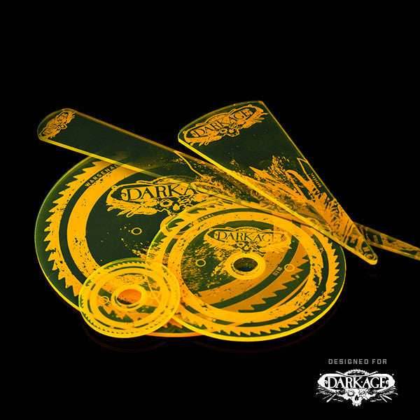 Dark Age Premium Template Set - Fluorescent Yellow