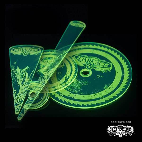 Dark Age Premium Template Set - Fluorescent Green