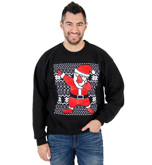 Dabbing Santa Ugly Christmas Sweatshirt - S