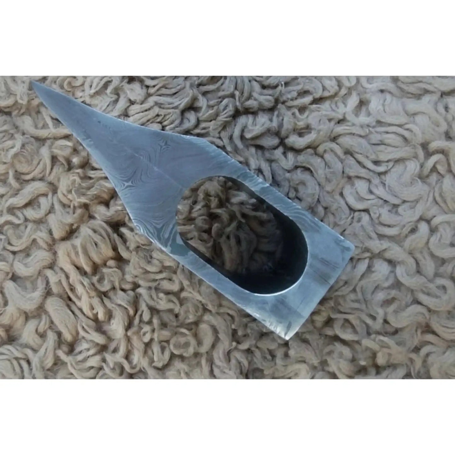 Damascus Steel Bearded Axe Head Blank – Hand Forged Viking Axe Head for Custom Handle Making | JW SteelCrafts