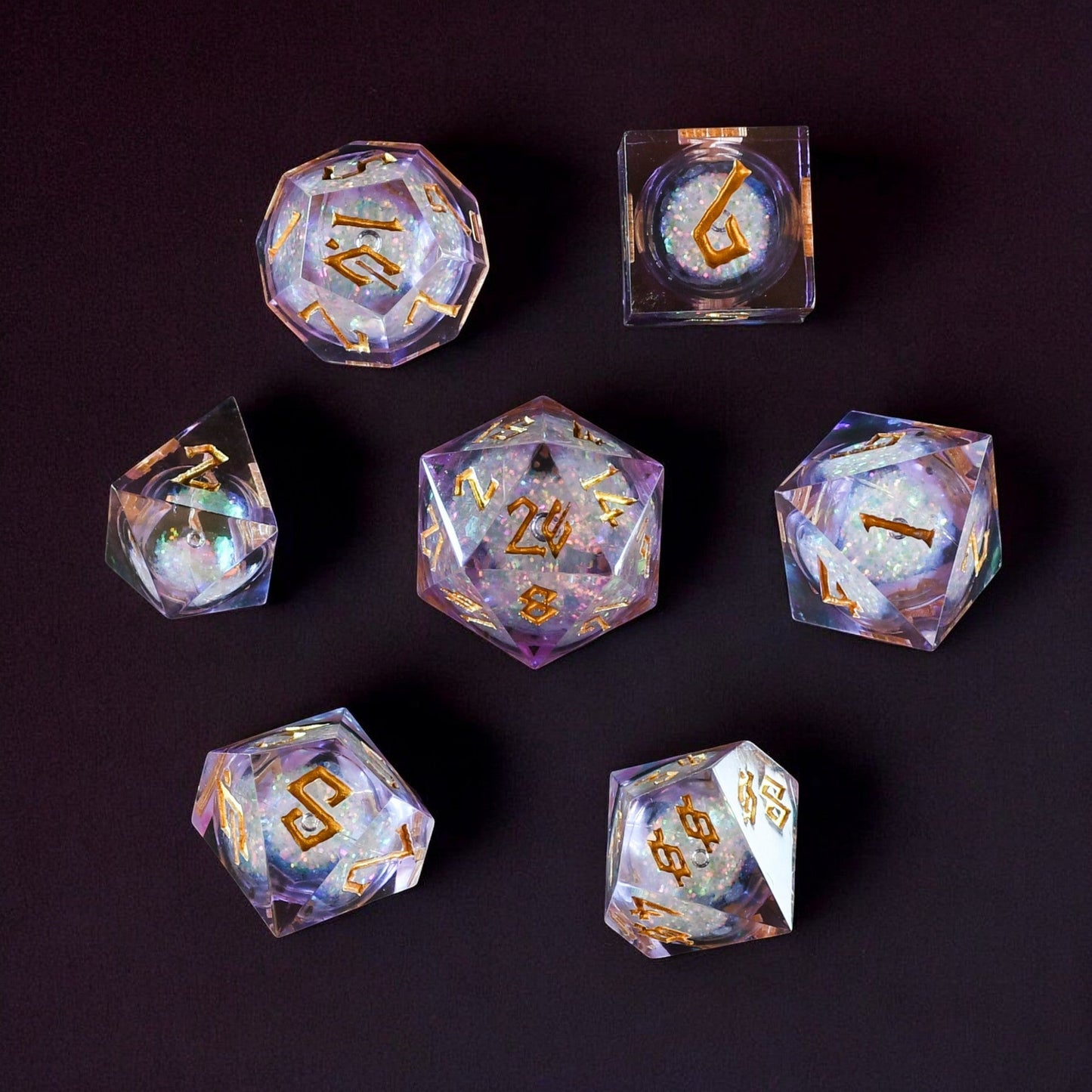 Dancing Lights Liquid Core Dice Set