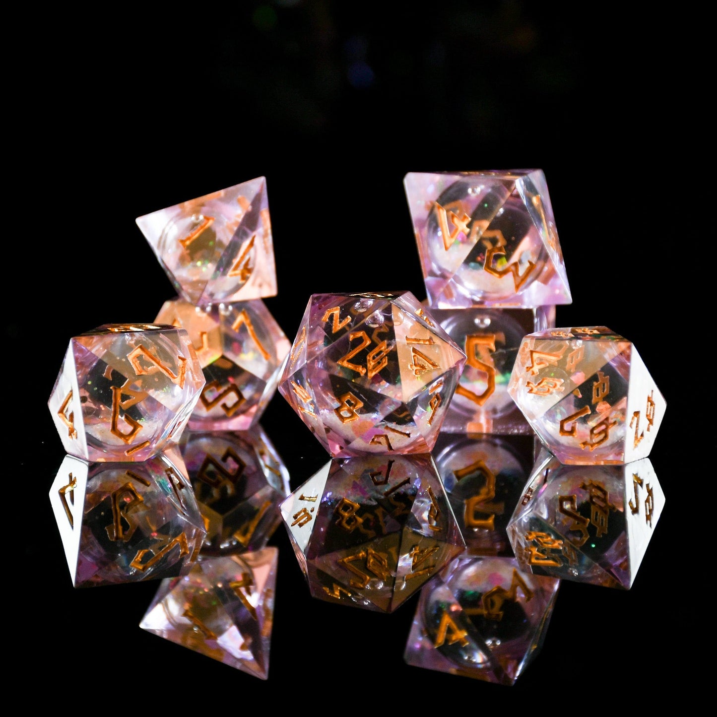 Dancing Lights Liquid Core Dice Set