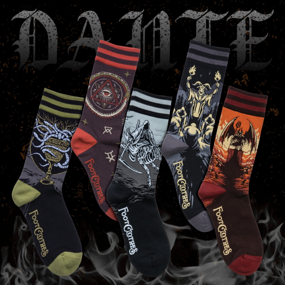 Dante's Inferno Crew Sock Pack | 5 Designs