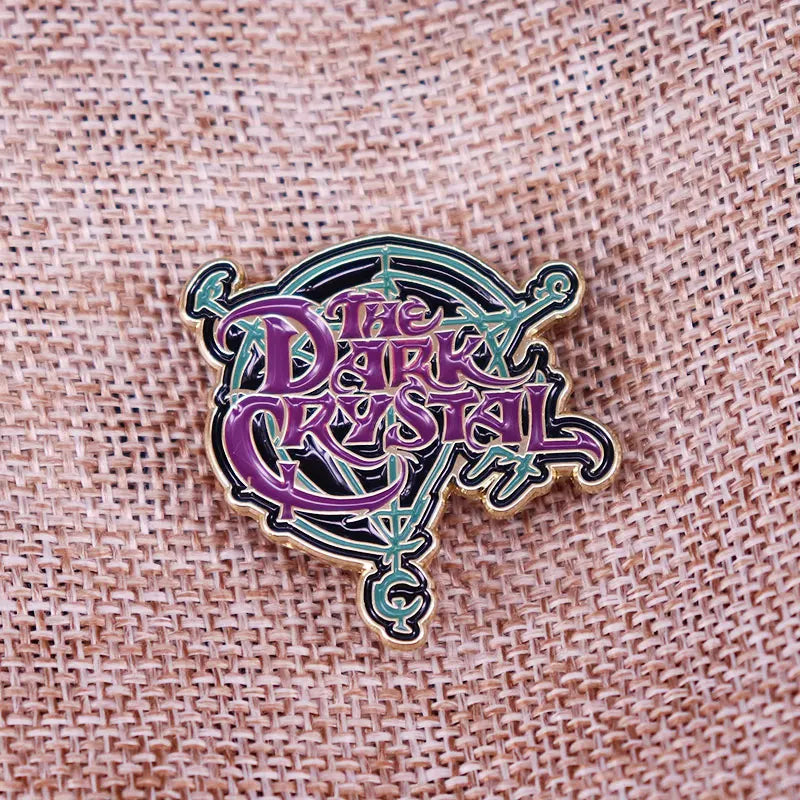 Dark Fantasy Film Dark X Crystal Logo Enamel Pin Badge Brooch Backpack Decoration Jewelry