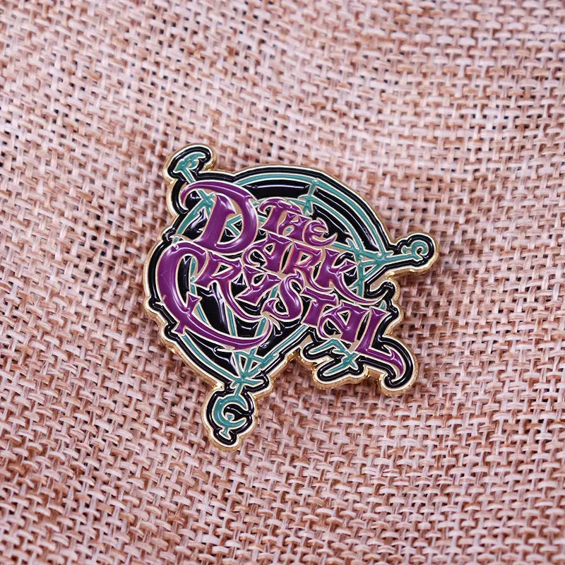 Dark Fantasy Film Dark X Crystal Logo Enamel Pin Badge Brooch Backpack Decoration Jewelry