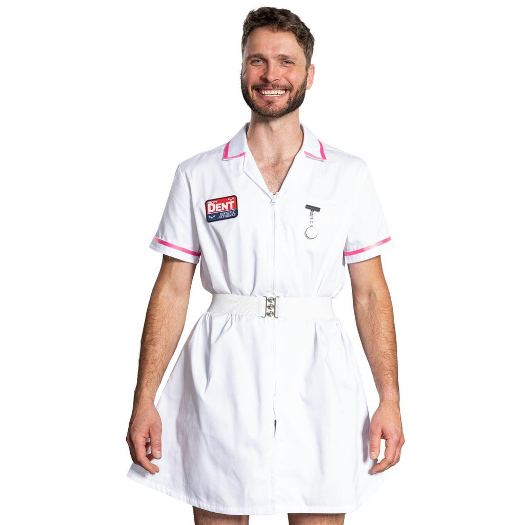 Dark Knight Dent Superhero Villain Nurse Cosplay Halloween Cosplay Costume Set