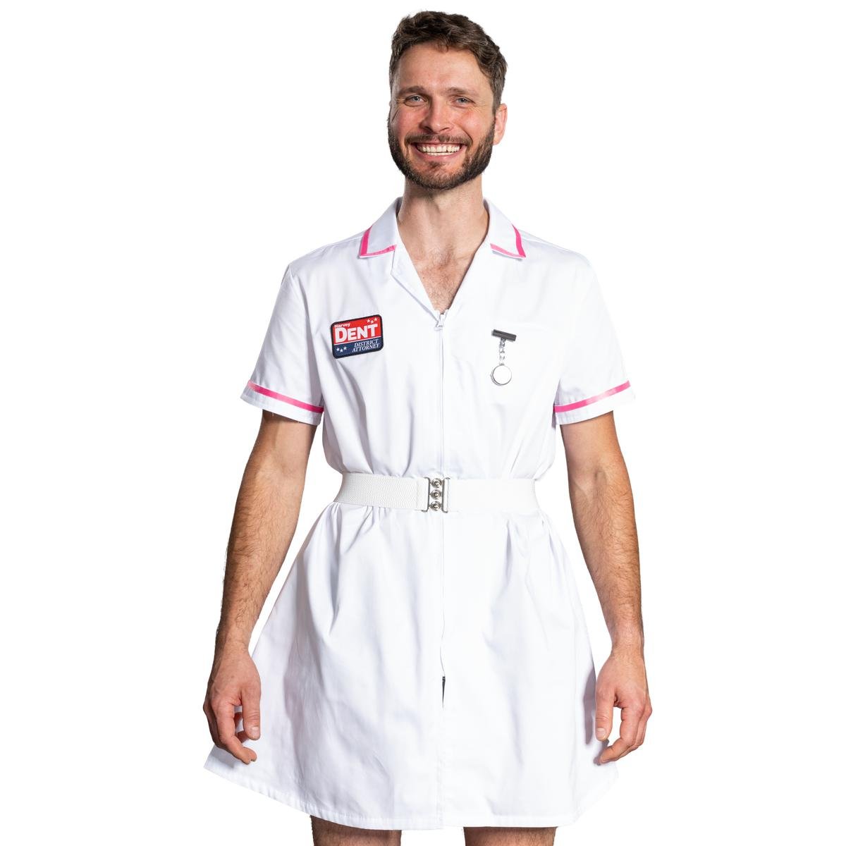 Dark Knight Dent Superhero Villain Nurse Cosplay Halloween Cosplay Costume Set