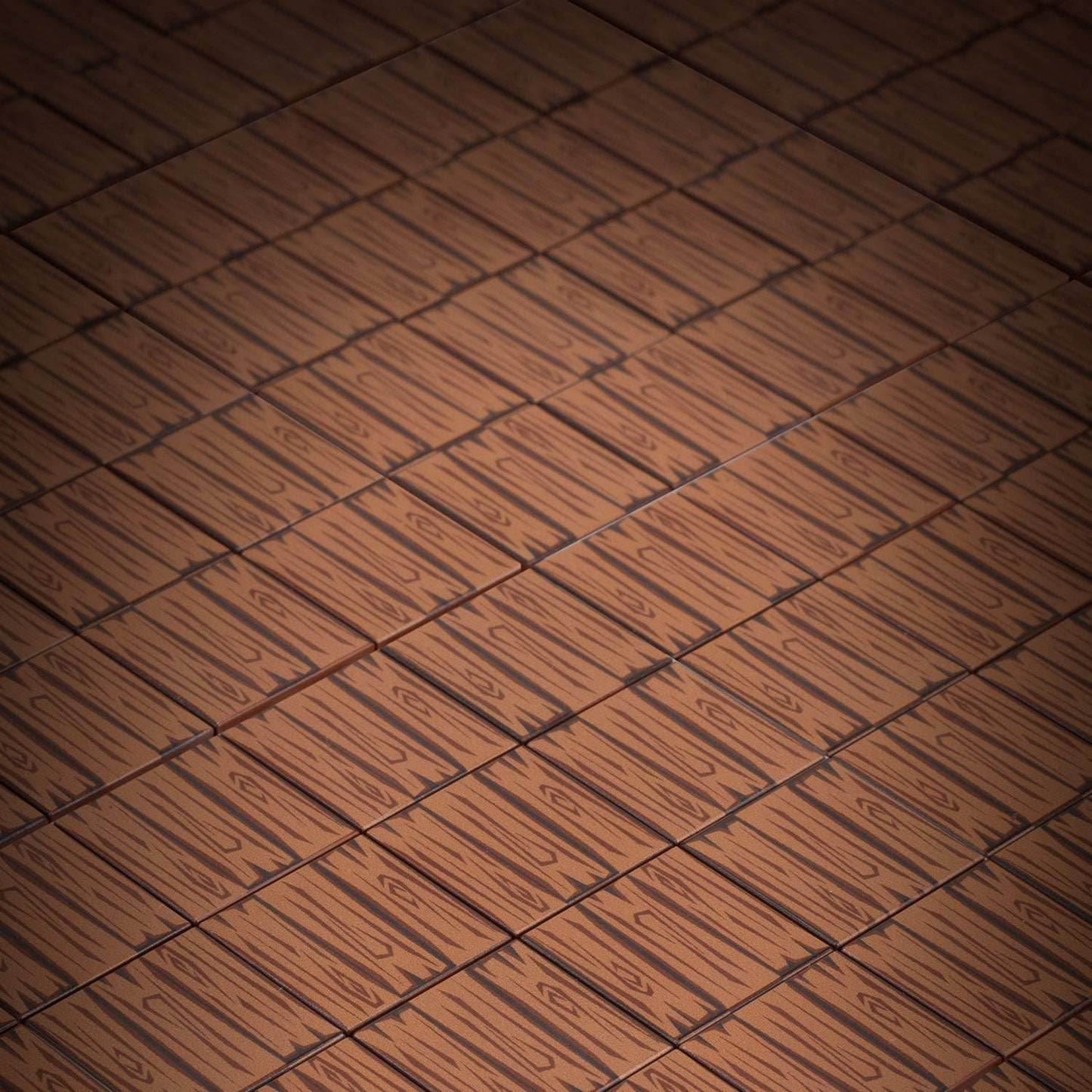 Dark Hardwood Tile Part Pack (20 Tiles) made with LEGO parts - B3 Customs - 