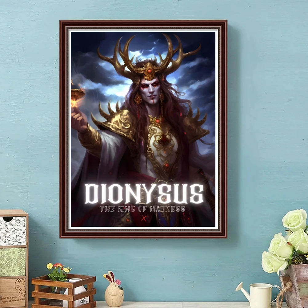 Dark Side Greek Mythology Gods 5D DIY AB Diamond Painting Mosaic Fantasy Art Zeus Apollo Cross Stitch Kit Rhinestones Home Decor