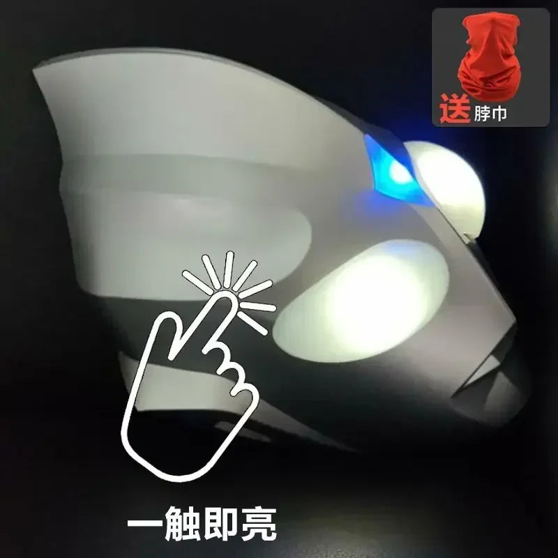 Dark Ultramans Mask Zero Mask Tiga Helmet Cyberpunk Costume Led Light Mask Cosplay Mask Boys Toys Adult Birthday For Man Gift