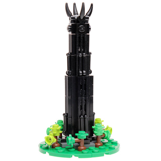 Dark Wizard Tower Building Set made using LEGO parts