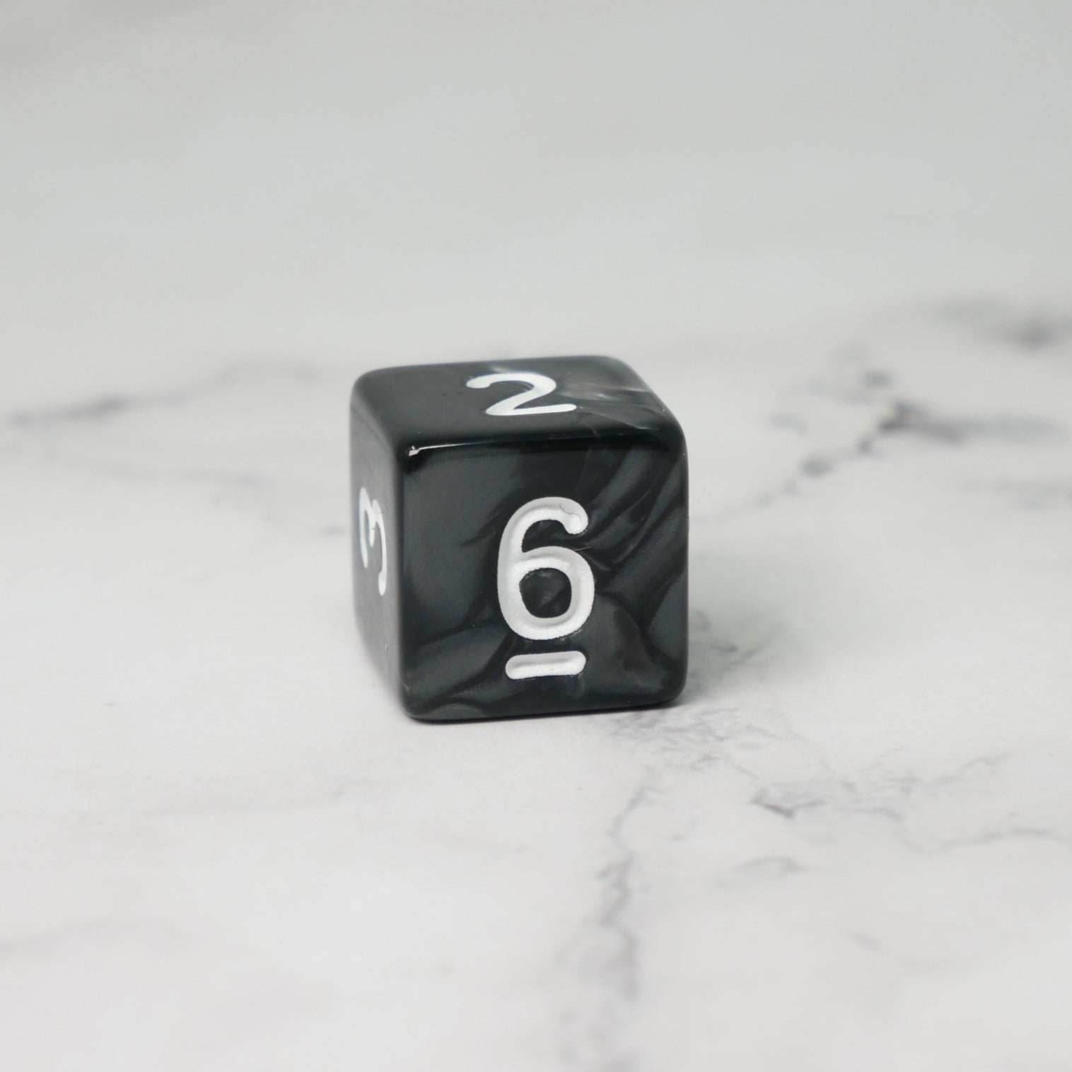 Dark Emulsion 10d6 - DnD Dice Set | Acrylic RPG Gaming Dice - 