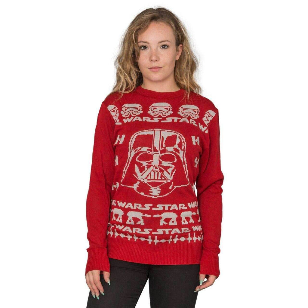 Darth Vader Adult Red Sweater - XS