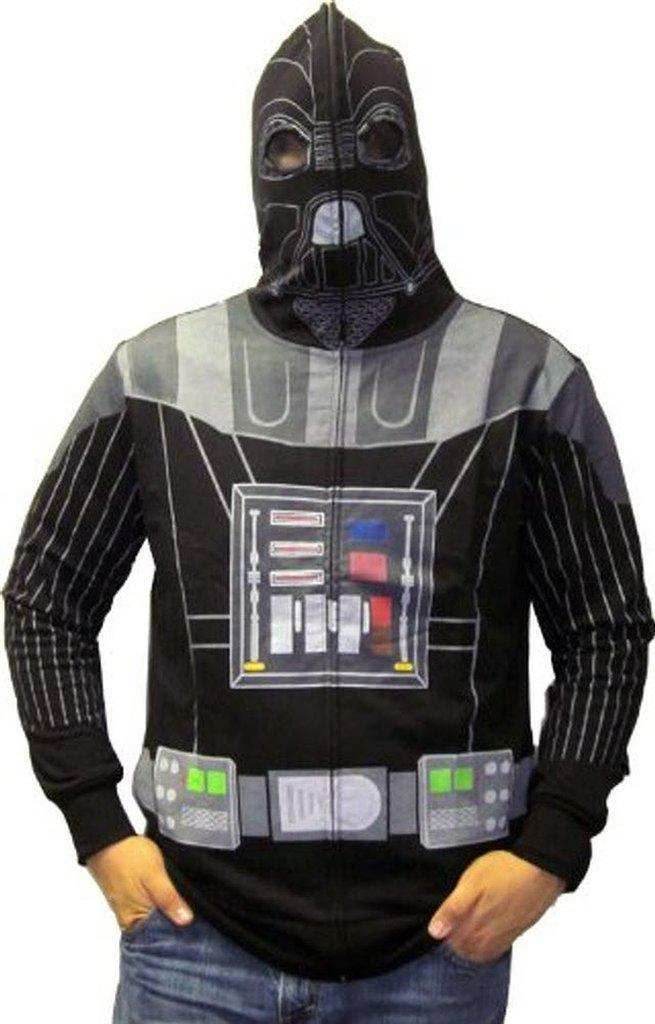 Darth Vader Costume Mask Hooded Sweatshirt Hoodie Jacket - M