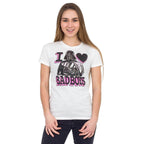 Darth Vader Pink and Black Print I Heart Bad Boys T-shirt - S