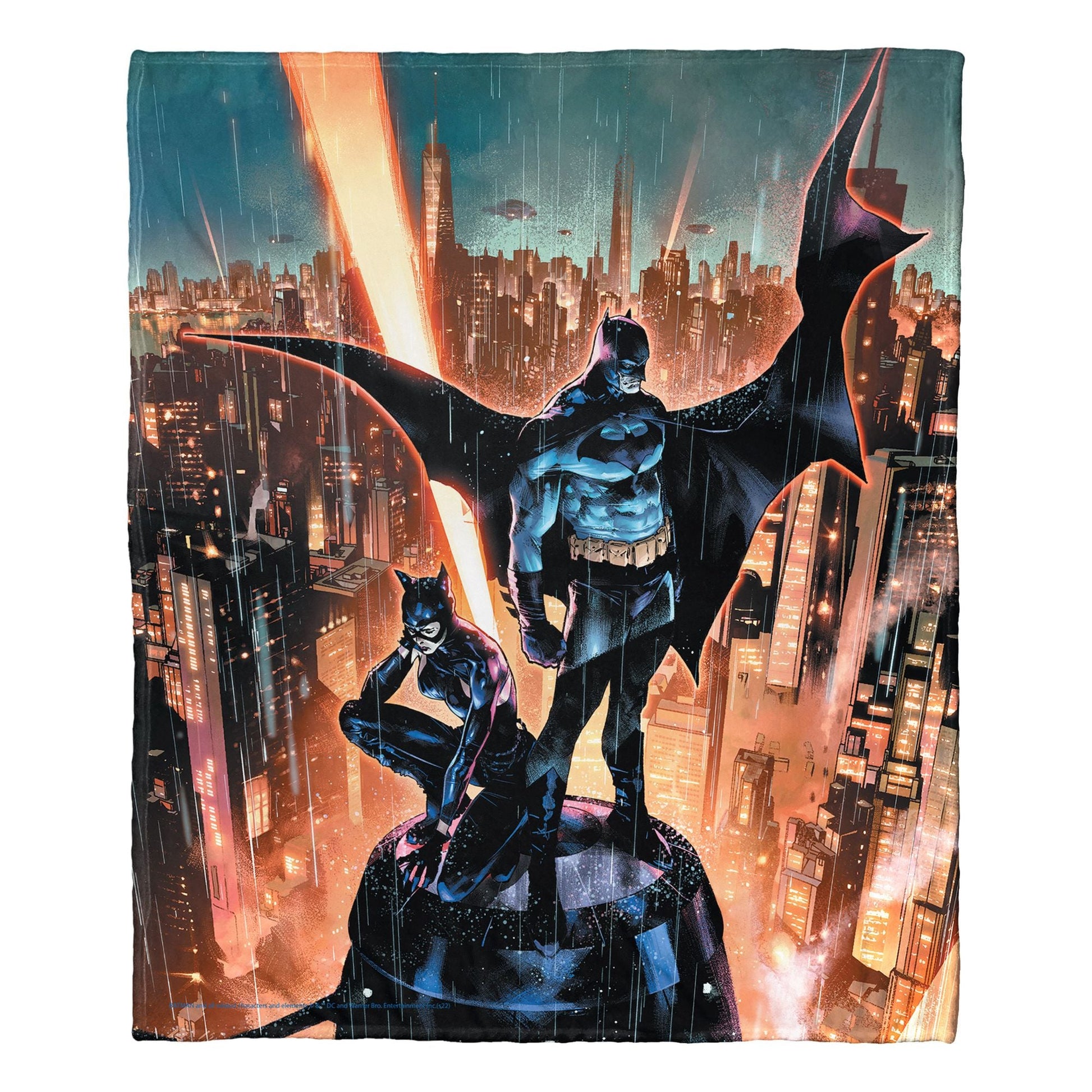 DC Comics Batman Silk Touch Throw Blanket, 50" x 60", Above the City