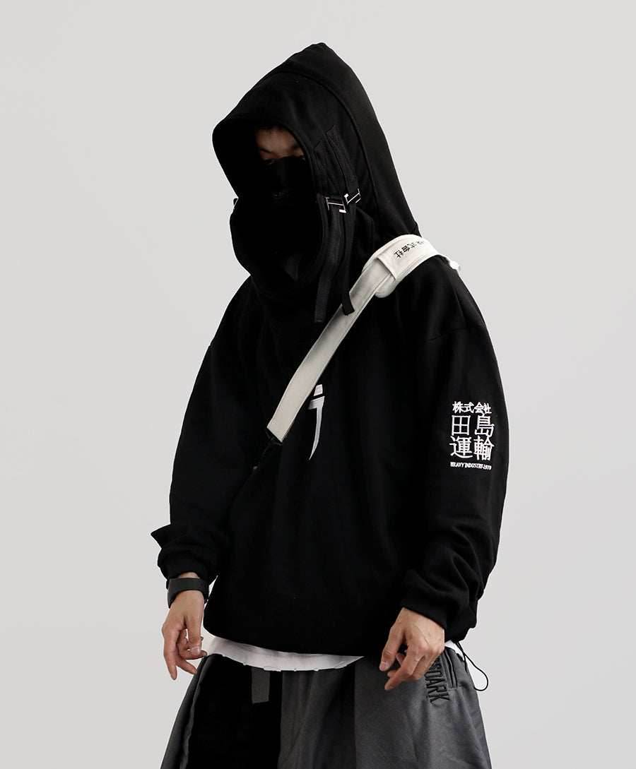 HiH6 Black I-Tech Hoodie - M