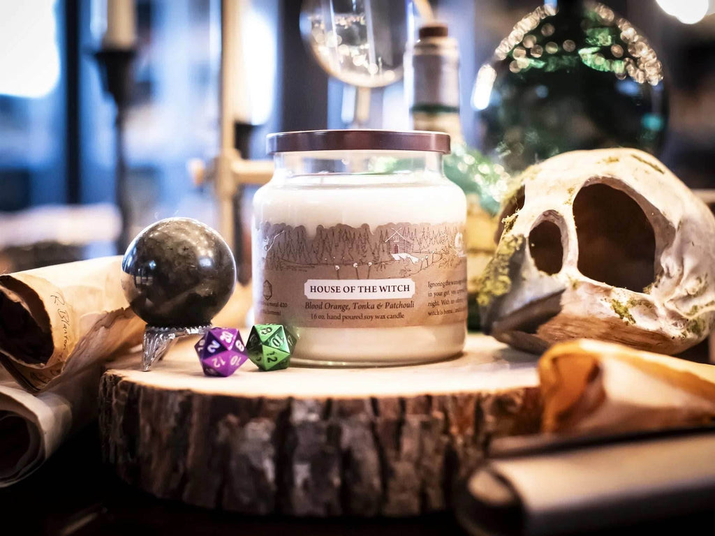 Cantrip Candles (16 oz Glass Candle) - House of the Witch