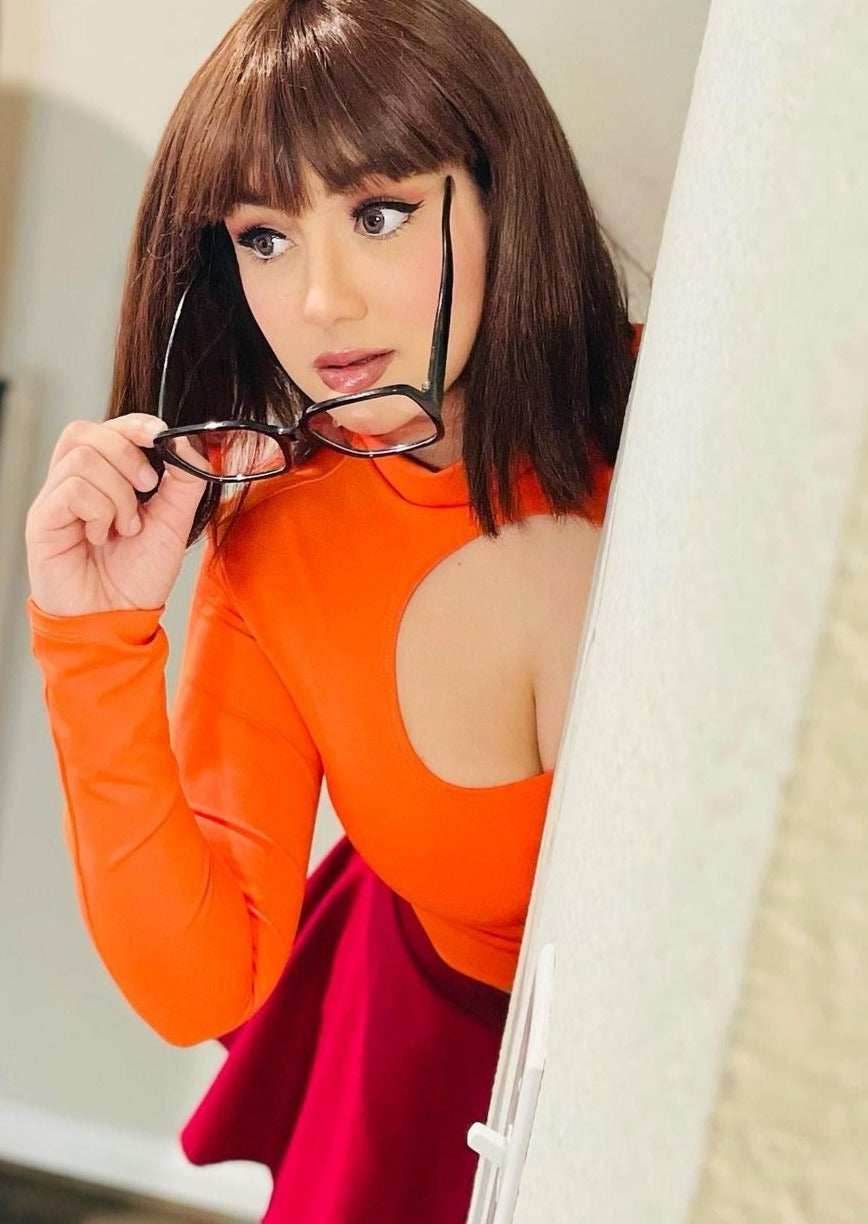 Brains of the Mystery Gang Keyhole Top and Skirt Set - S / S