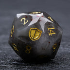 D&D Multi-Sided Engraved Natural Gemstone Dice Set