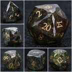 D&D Multi-Sided Engraved Natural Gemstone Dice Set