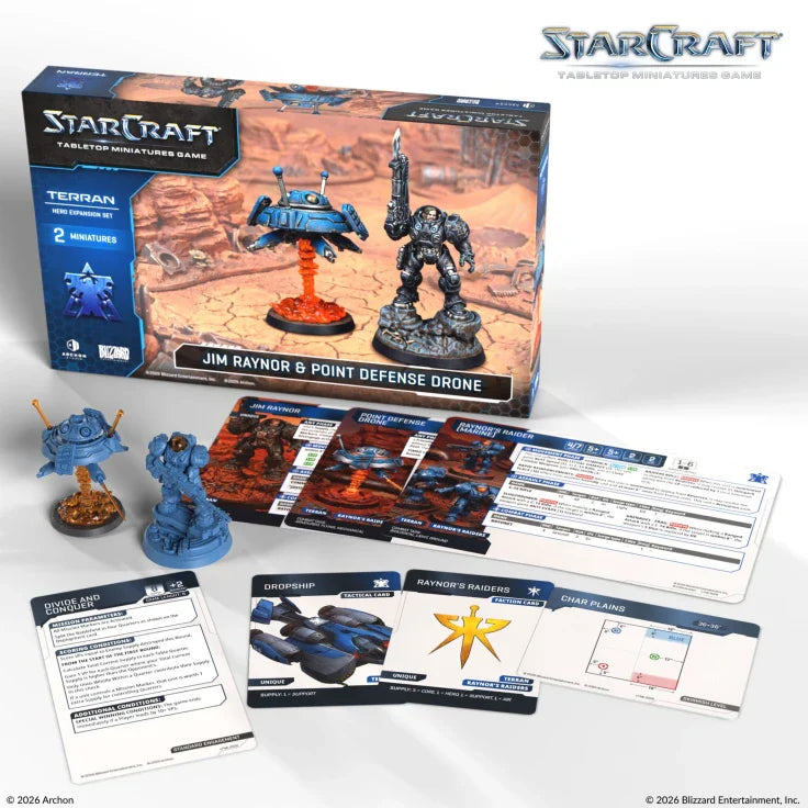 StarCraft The Miniatures Game: Terran: Jim Raynor Hero Expansion Set