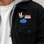LLAP Enamel Pin With Vulcan Hand Salute