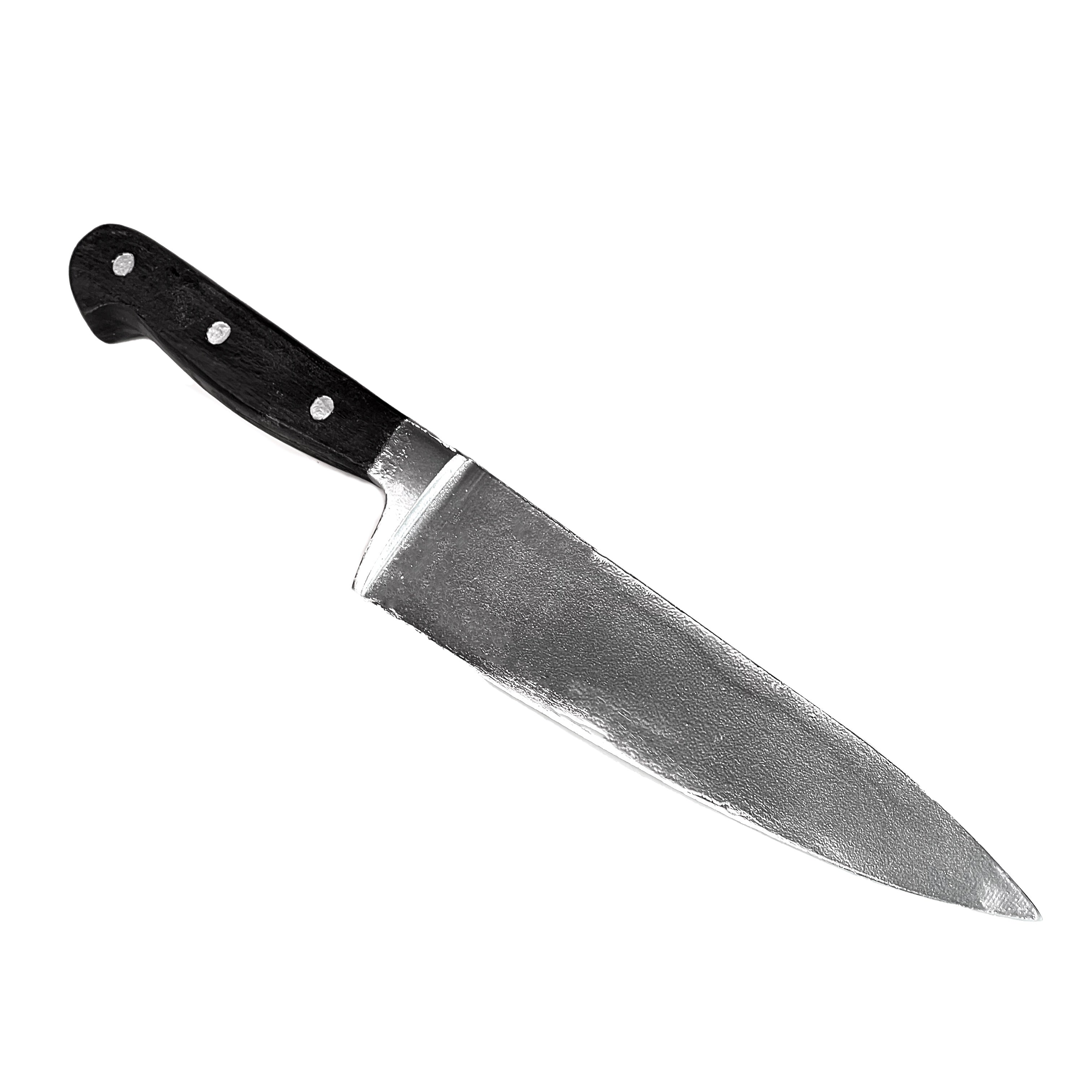 Plastic 13 Inch Chef’s Knife Silver Blade and Black Handle