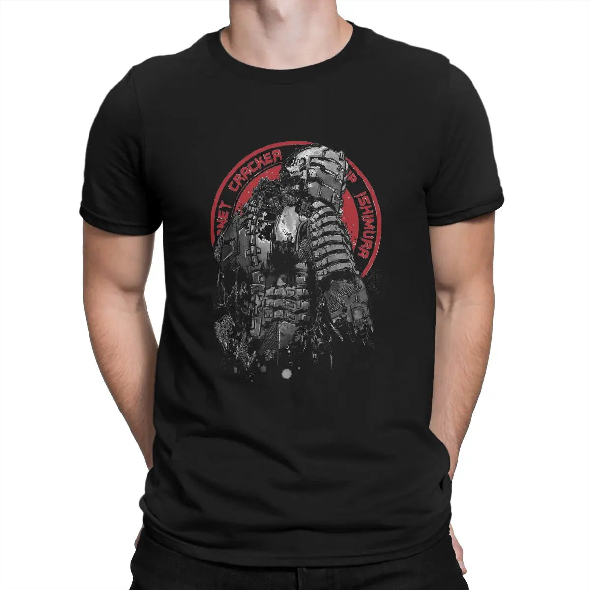 Dead Space Horror Game Man TShirt Isaac Clarke sumi e_proc Fashion T Shirt Original Sweatshirts Hipster