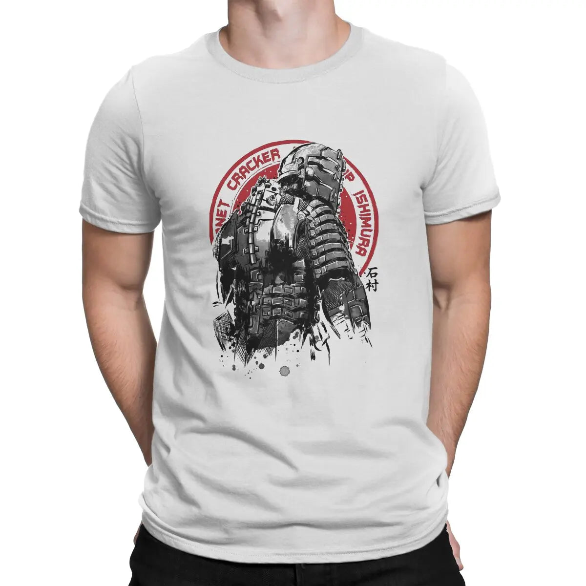 Dead Space Horror Game Man TShirt Isaac Clarke sumi e_proc Fashion T Shirt Original Sweatshirts Hipster