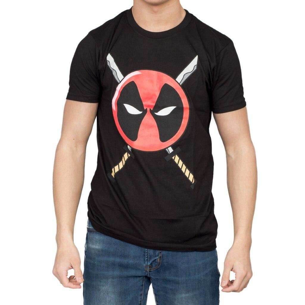 Deadpool Icon Logo and Swords T-shirt - S