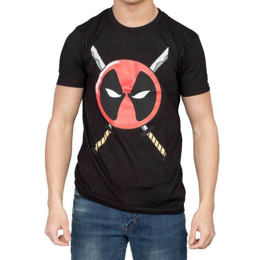 Deadpool Icon Logo and Swords T-shirt - S