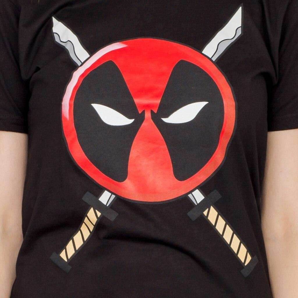 Deadpool Icon Logo and Swords T-shirt - S