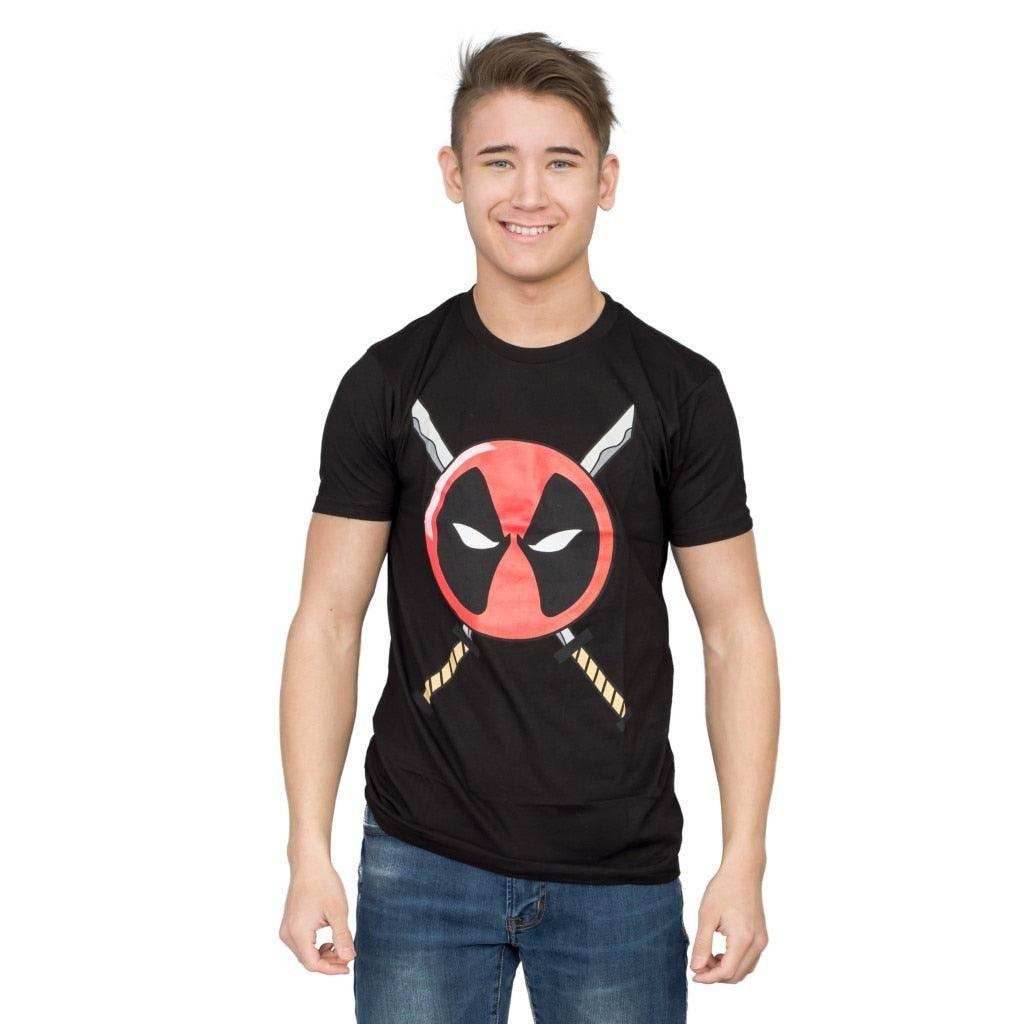 Deadpool Icon Logo and Swords T-shirt - S