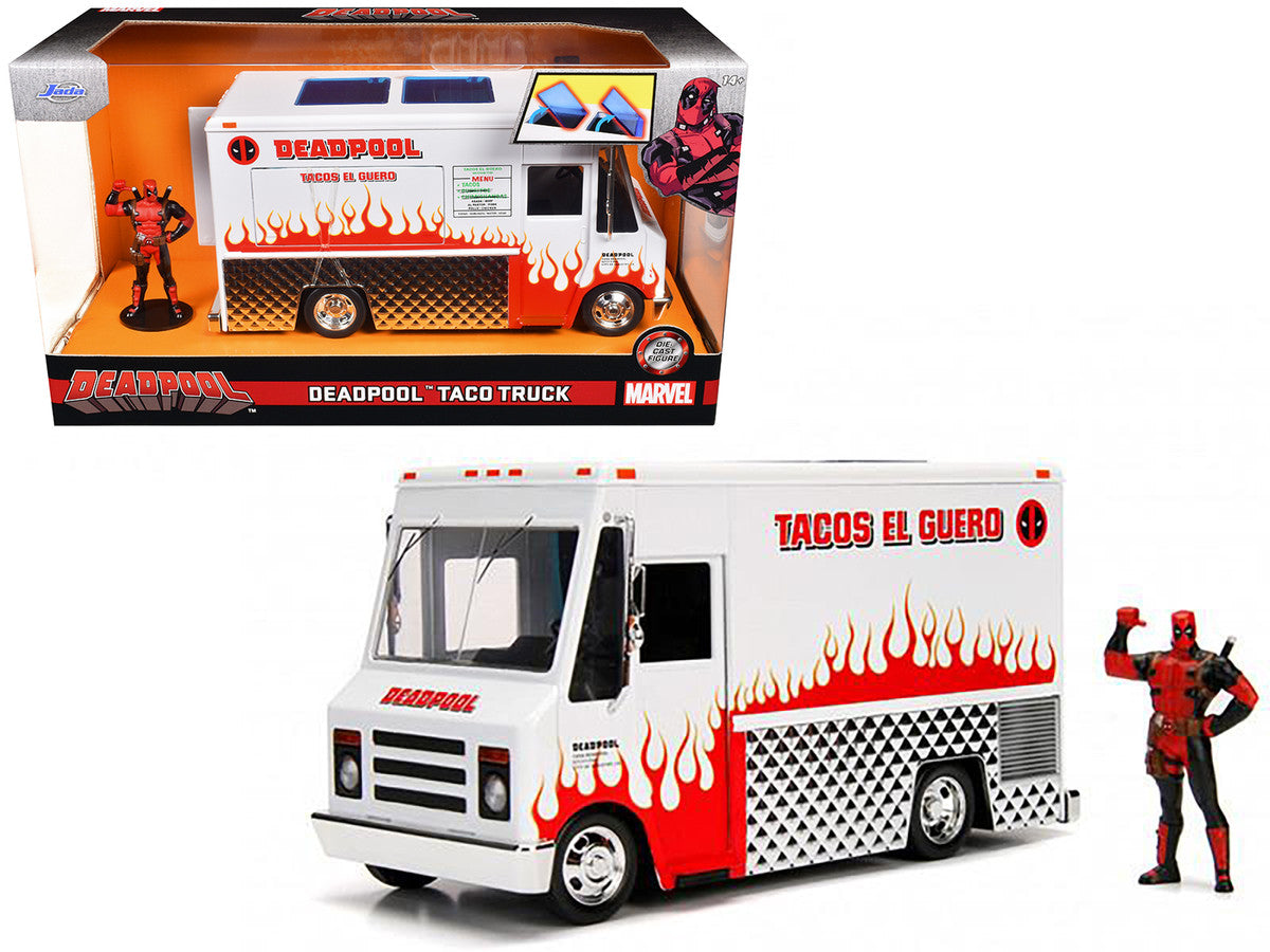 Deadpool Taco Truck with Deadpool Diecast Figurine "Marvel" Series 1/24 Diecast Model by Jada