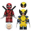 Deadpool  & Wolverine Movie SET OF 2 MCU X-Men Lego Minifigures Custom Toys 3