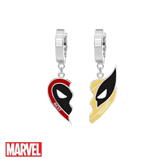 Marvel™ Deadpool & Wolverine BFF Earrings - Chrome / Set
