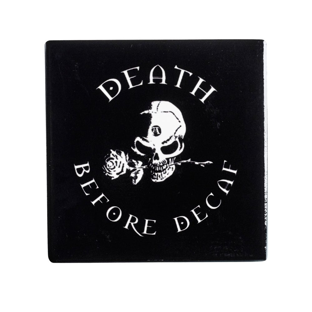 Death Before Decaf Trivet Coaster